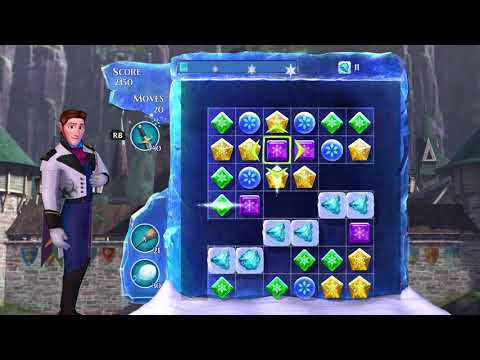 Frozen Free Fall: Snowball Fight Level 42 Walkthrough - No Power Ups