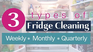 3 Types of Fridge Cleaning | How to Clean a Fridge