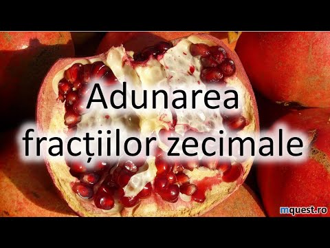 Adunarea fractiilor zecimale, clasa a V-a