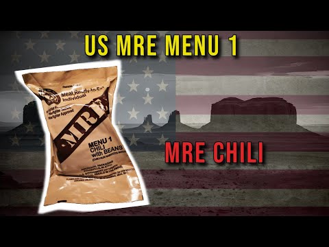 🇺🇲 | 2019 US MRE Menu 1 Chili With Beans - MRE Review
