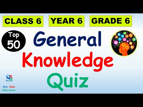 GK questions for class 6