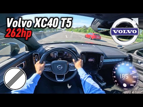 2021 Volvo XC40 Recharge T5 Plug-in Hybrid (262 hp) | POV Autobahn Test Drive in Germany