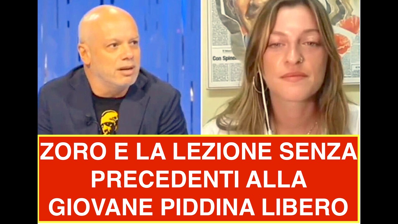 ZORO E LA LEZIONE SENZA PRECEDENTI ALLA GIOVANE PIDDINA LIBERO