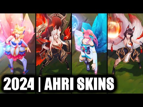 ALL AHRI SKINS SPOTLIGHT 2024 | League of Legends