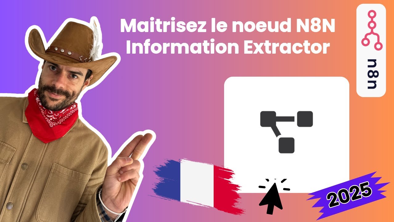 Valentin Charrier présentant le guide complet du Noeud Information Extractor N8N Français