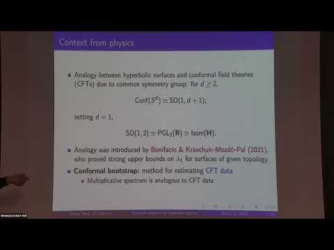 A Converse Theorem for Hyperbolic Surface Spectra and the Conformal Bootstrap