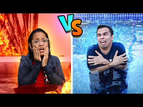 HOT VS COLD! - SHE GOT SICK!