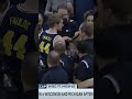 BRAWL BREAKS OUT after Juwan Howard throws punch after Michigan-Wisconsin game ? #shorts