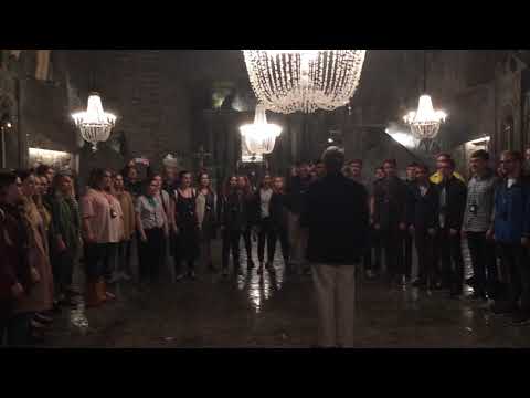 Samford A Cappella - Even When He Is Silent - at the Wieliczja Salt Mines (Kraków)