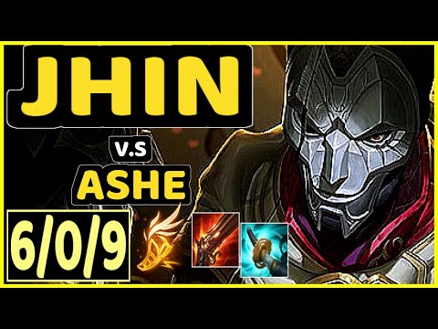 LUSKKA (JHIN) vs ASHE - 6/0/9 KDA BOTTOM ADC CHALLENGER GAMEPLAY - BR