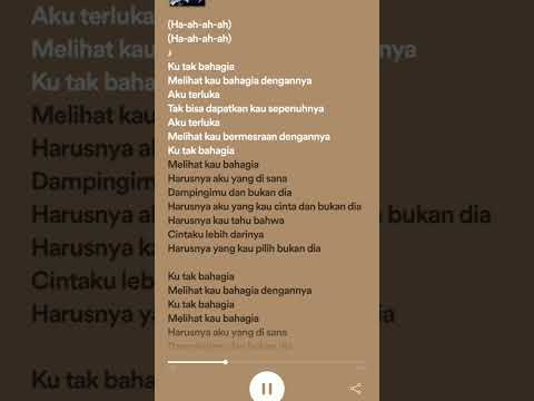 Lirik lagu harusnya aku