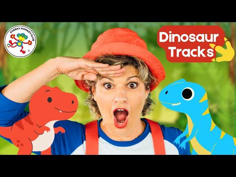 Follow Me | Dinosaur Tracks | Easy Dance Songs for Preschoolers | Cheeky Monkey Club