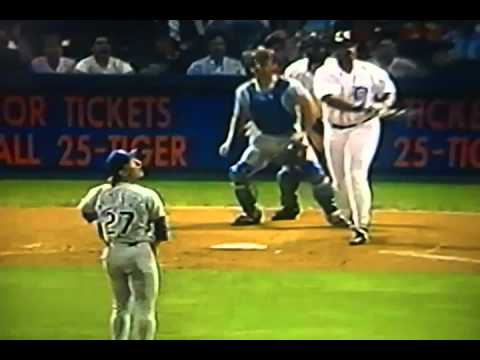 Detroit Tigers' Slugger Cecil Fielder Hits 2 Rooftop Homeruns At Tiger Stadium!