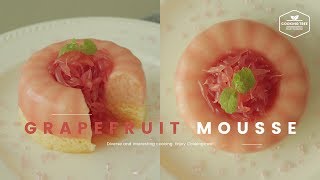 과즙 팡팡! :・ﾟ✧ 자몽 무스케이크 만들기 : Grapefruit mousse cake Recipe - Cooking tree 쿠킹트리