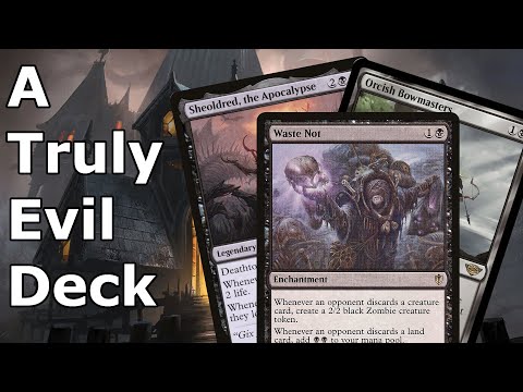 ONLY I GET TO HAVE FUN!  Mono Black Waste Not Control with Orcish Bowmasters (Legacy MTG)