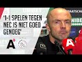 Ajax heeft voor de vierde keer op rij niet gewonnen