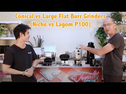 Conical vs Large Flat burr grinder: pros and cons (Niche Zero Grinder vs. Lagom P100)