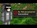 Beating Minecraft with NO ADVANCEMENTS!