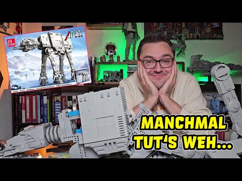 6100 pieces, 8 pins, 1 disaster - JIESTAR 67110 Star Wars AT AT