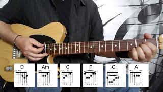 IT DON&#39;T COME EASY GUITAR LESSON - How To Play It Don&#39;t Come Easy By Ringo Starr