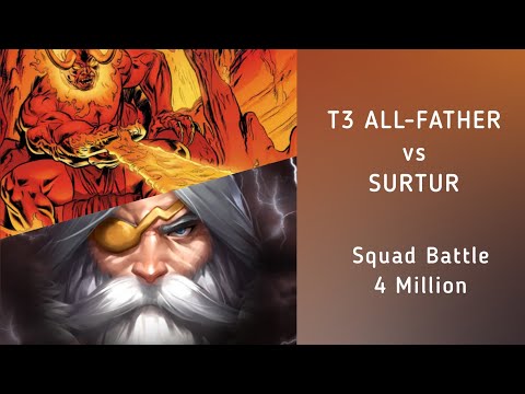 T3 Odin ALL-FATHER vs Surtur - Squad Battle (4 Million)