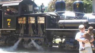 preview picture of video 'Roaring Camp - Steam Locomotive Number 7'