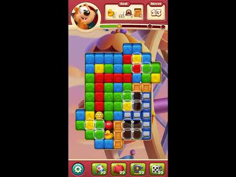 Toon Blast Level 7207 - NO BOOSTERS 🐻🐺🐱 | SKILLGAMING ✔️