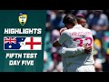 Australia V England 2025 26 Fifth Ashes Test Day Five
