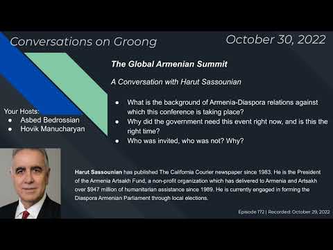 Harut Sassounian: The Global Armenian Summit