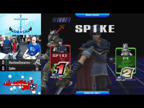 ADS11 - Spike(Marth) vs MachineDynamics(Wolf) - Project M Singles