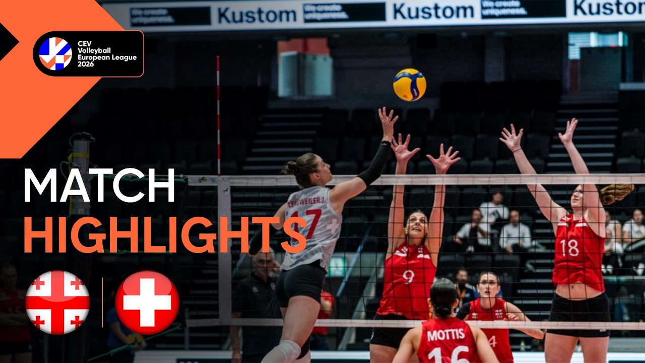 Highlights | Georgia vs. Switzerland | CEV Volleyball European League 2026 | Women