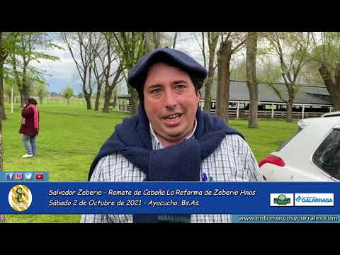 02-10-21 - Salvador Zeberio - Remate de Cabaña La Reforma de Zeberio Hnos - Consignataria Galarraga