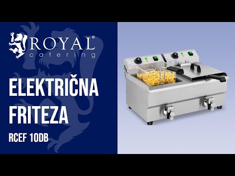 videozapis - Električna friteza - 2 x 10 L - Odvodne slavine - 230 V