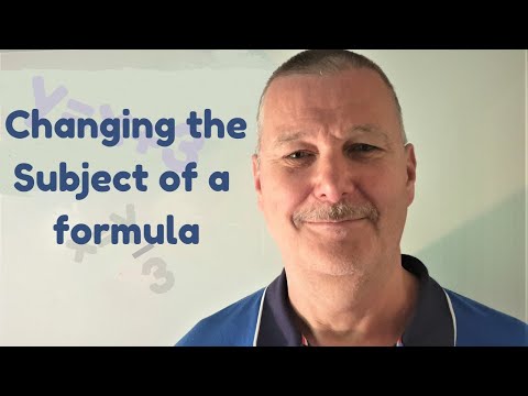 Changing the subject of a formula - GCSE Maths