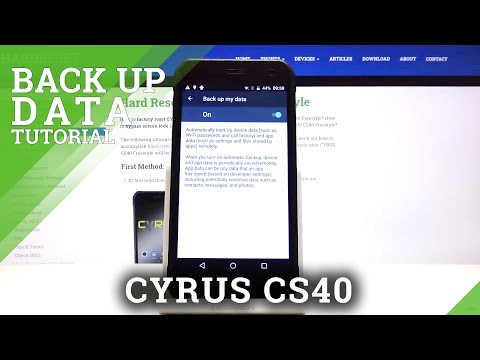 How to Enable Google Backup on CYRUS CS40 FREESTYLE – Use Google Backup