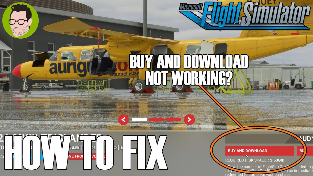 How to fix the buy and download in Microsoft Flight Simulator 2020