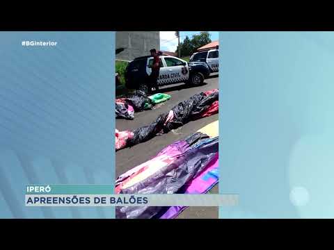 Guarda Civil Municipal apreende balões clandestinos em Iperó