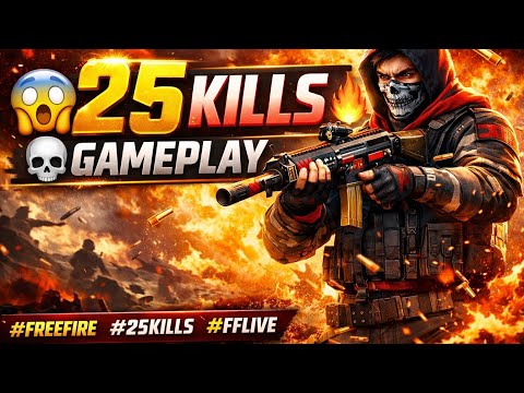 🔥 25 KILLS MONSTER GAMEPLAY 😱 | Free Fire Live #freefire #freefireshorts #freefiremax 