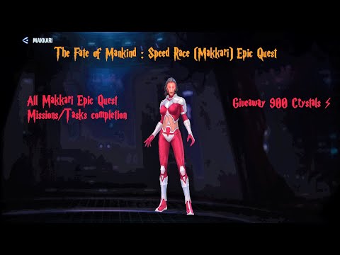 Marvel Future Fight | Makkari Epic Quest | 900 Crystals Giveaway | All tasks | Missions | Story