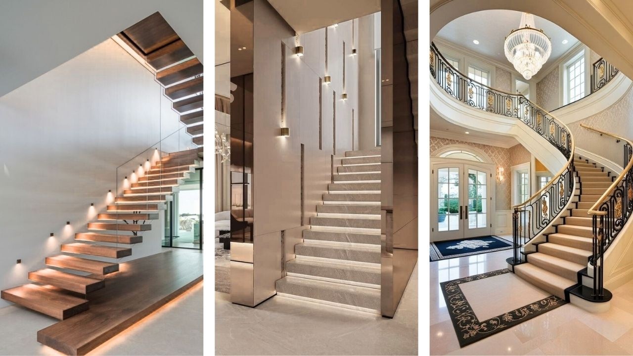 Modern Stairs Design Ideas for 2025 | Duplex Staircase Design | Floating Staircase