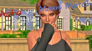 The Sims 4 || ALPHA vs. MAXIS MATCH Battle 🔥 w/ Sloth Simmer &amp; CC LINKS!!!
