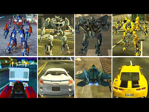Transformers: The Game (2007 video game) - All Characters + Alt Modes