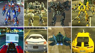 Transformers: The Game (2007 video game) - All Characters + Alt Modes