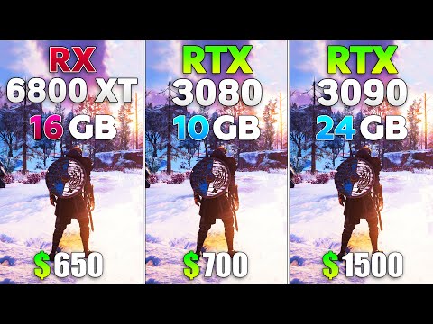 RX 6800 XT vs RTX 3080 vs RTX 3090 - Test in 8 Games l 4K l