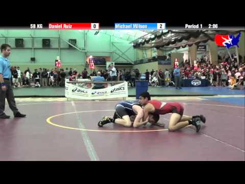 Daniel Ruiz vs. Michael Wilson at 2013 FILA Cadet Nationals - FS