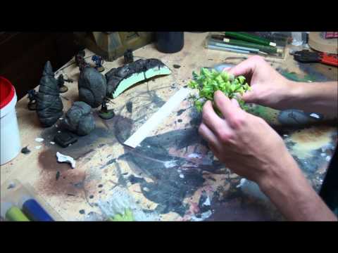 Materials for Miniature Wargaming Terrain & Scratch Building: Plastic Plants, Diamonds & Bamboo