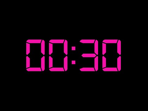 30 Seconds Countdown Pink Black Screen No Copyright