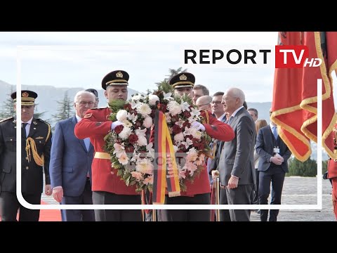 Presidenti gjerman në Varrezat e Dëshmorëve, nderon të rënët shqiptarë në luftë