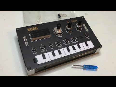Building the nts-1 only with the korg tool - from unboxing to powering