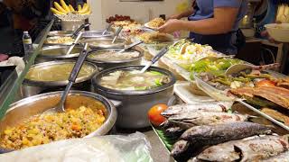 Filipino food stall. Free Stock Footage. Royalty-free video.